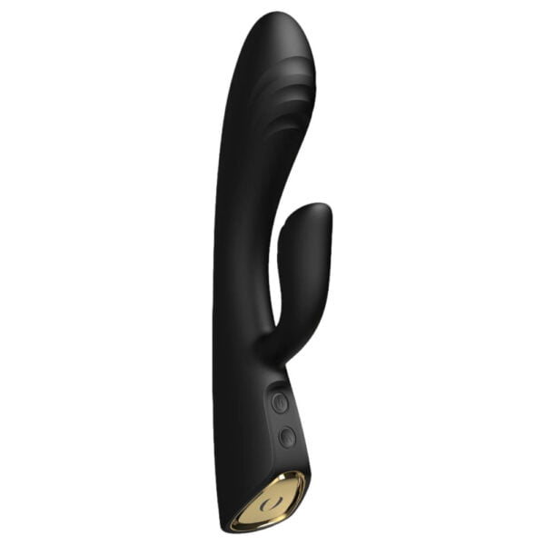 Dorcel Flexi Rabbit - hřejivý vibrátor s klitorální stimulací (černý)