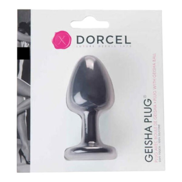 Dorcel Geisha Plug M - kuličkový anální kolík (černý)