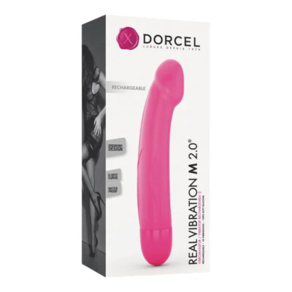 Dorcel Real Vibration M 2.0 - akumulátorový vibrátor (růžový)