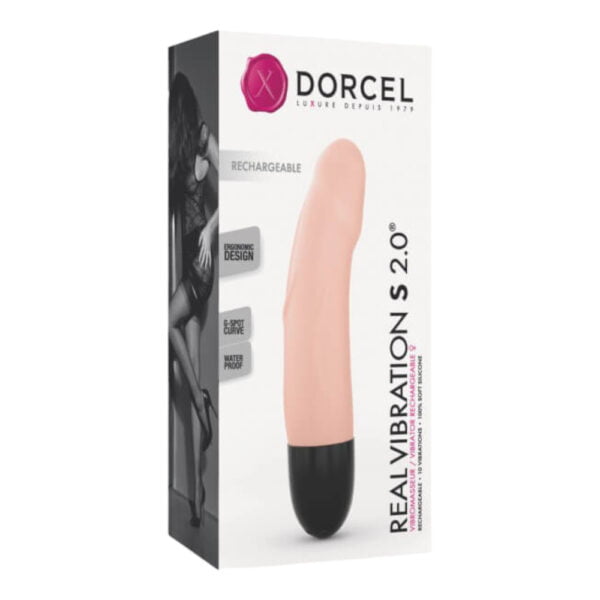 Dorcel Real Vibration S 2.0 - dobíjecí vibrátor (přírodní)