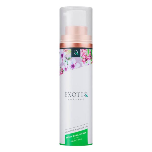 Exotiq - voňavý masážní olej - bazalka-citron (100ml)