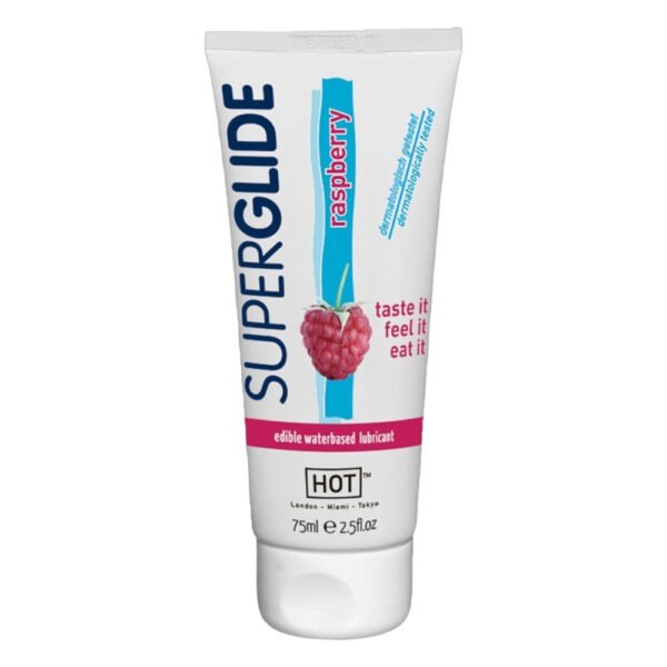 HOT Superglide Malina - jedlý lubrikant (75ml)