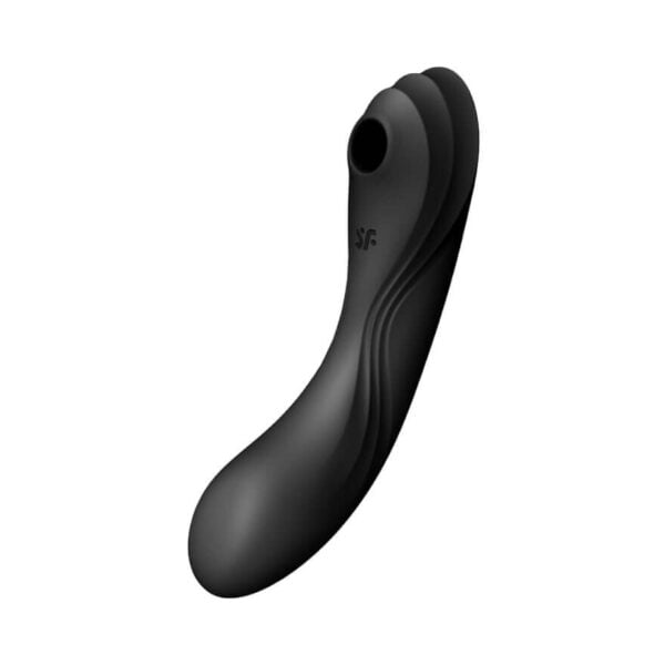 Satisfyer Curvy Trinity 4 - akumulátorový vzduchový 2v1 vibrátor (černá)