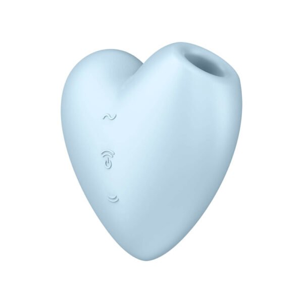 Satisfyer Cutie Heart - akumulátorový tlakový stimulátor klitorisu (modrý)