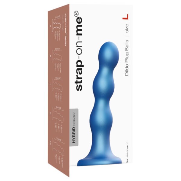 Strap-on-me Balls L - kulovité dildo s nožičkami (modré)