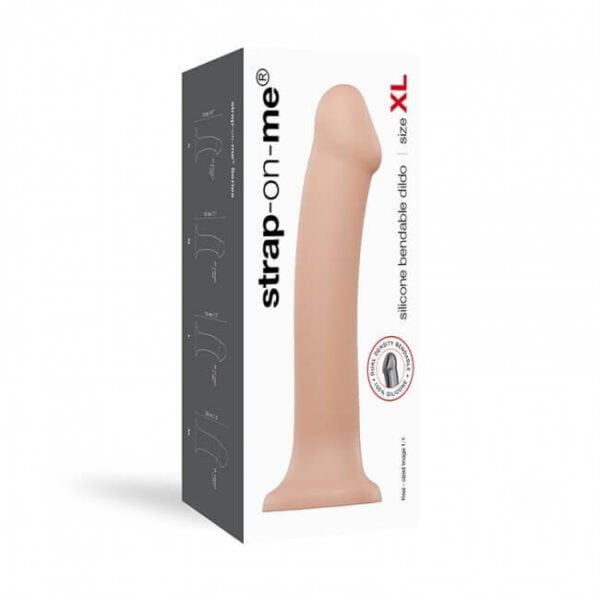 Strap-on-me XL - dvojvrstvové realistické dildo - extra velké (přírodní)