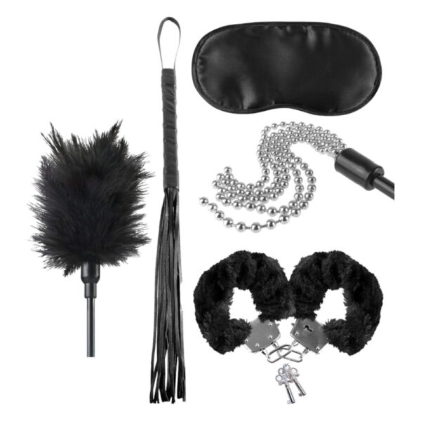 Fetish Teaser Kit - sada BDSM pro začátečníky - 5ks (černá)
