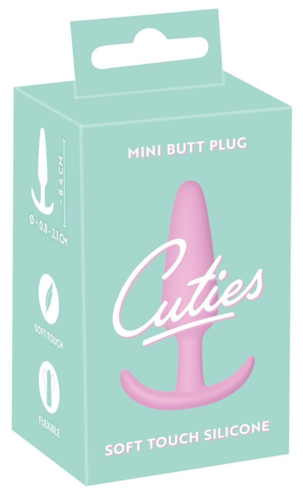 Cuties Mini Butt Plug - silikonové anální dildo - růžové (2