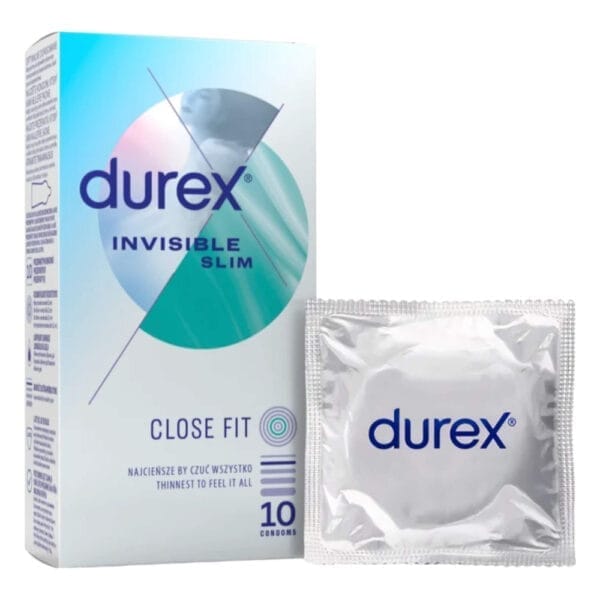 Durex Invisible Slim - ultra tenké kondomy (10 ks)