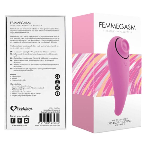 FEELZTOYS Femmegasm - nabíjecí 2v1 klitoris vibrátor (růžový)