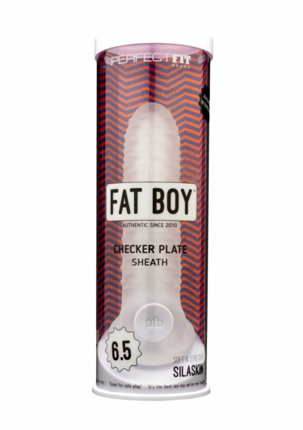 Fat Boy Checker Box - pouzdro na penis (17 cm) - mléčně bílé