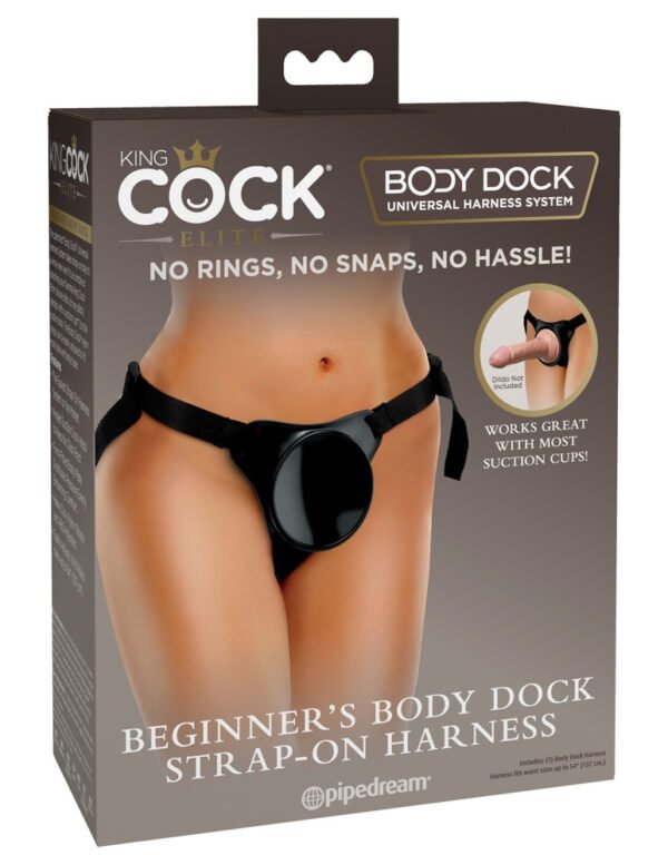 King Cock Elite Body Dock pro začátečníky - připojitelné dno (černý)