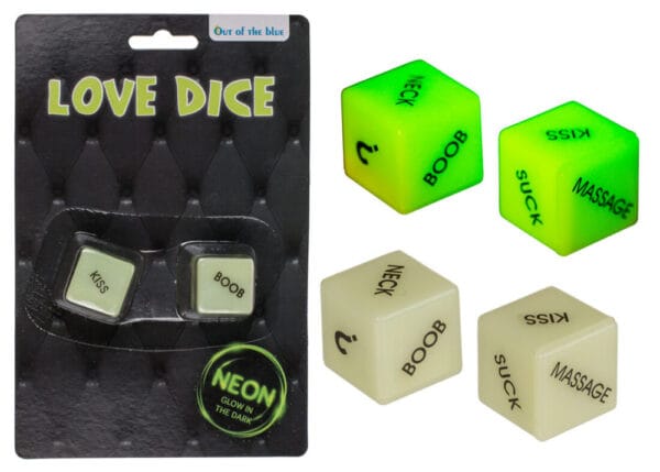 Orion Dice Glow in the dark - hrací kostky svítící ve tmě