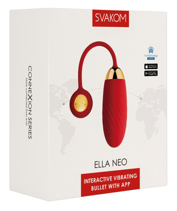 Svakom Ella Neo - chytré vibrační vajíčko (červené)