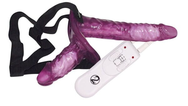 You2Toys Vibrating Strap On Duo - připínací duo dildo s vibrací