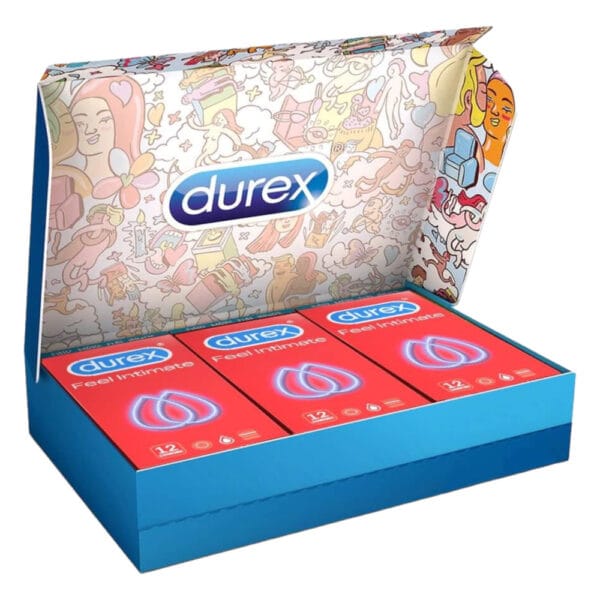 Durex Feel Intimate - balení tenkostěnných kondomů (3 x 12 ks)