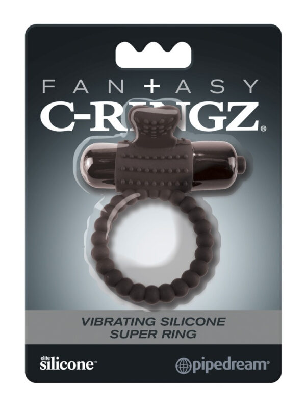 Pipedrem Fantasy C-Ringz - vibrační kroužek na penis (černý)