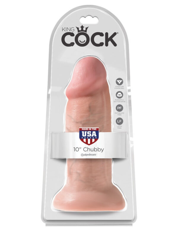 Dildo King Cock 10 (25 cm) - přírodní