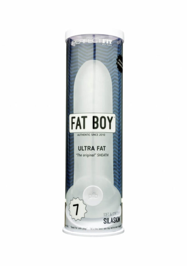 Fat Boy Original Ultra Fat - návlek na penis (19cm) - bílý