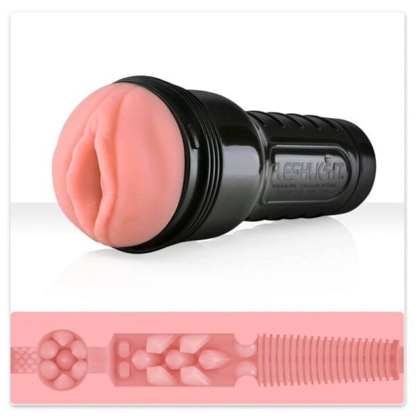 Fleshlight Pink Lady Destroya - realistická umělá vagína v pouzdře (přírodní)