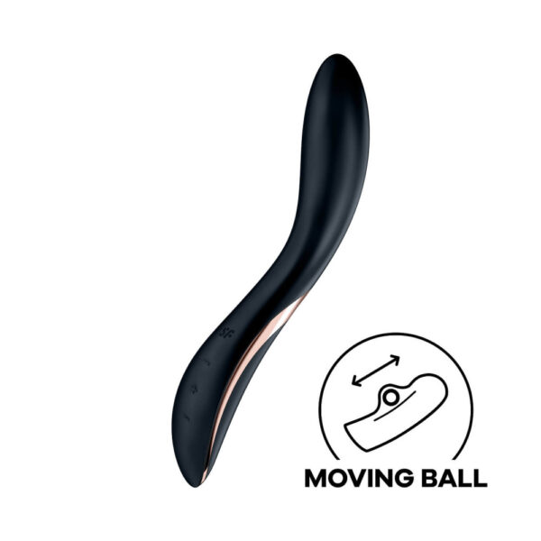 Satisfyer Rrrolling - nabíjecí pohyblivý vibrátor na bod G (černý)