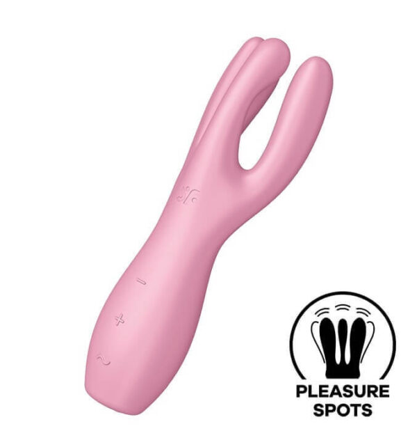 Satisfyer Threesome 3 - nabíjecí stimulátor klitorisu (růžový)