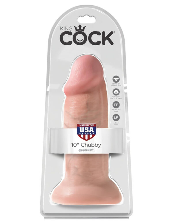 King Cock 10 dildo (25 cm) - přírodní