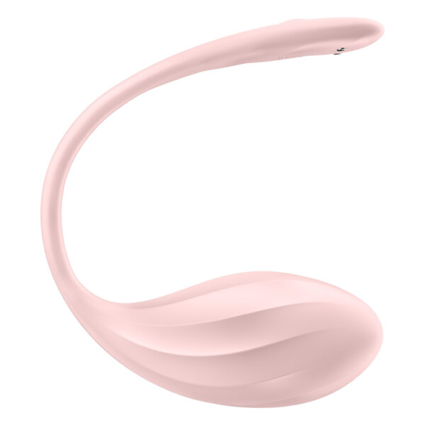 Satisfyer Ribbed Petal - rádiové vibrační vajíčko (růžové)