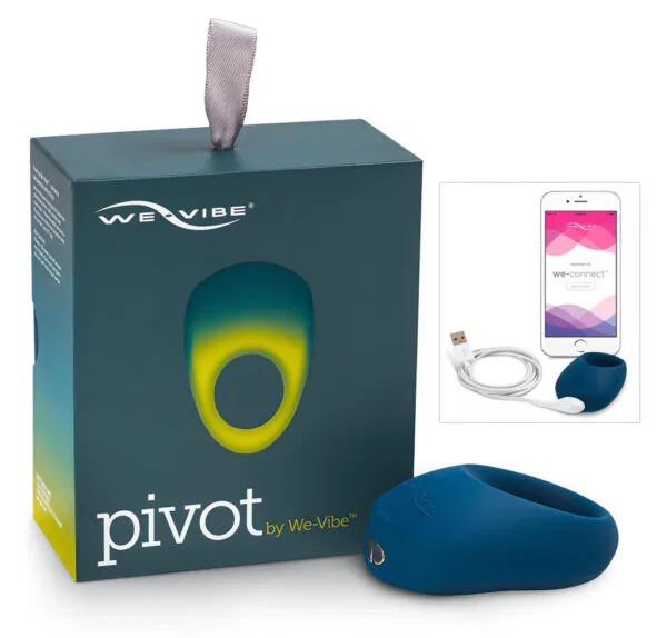 We-Vibe Pivot - dobíjecí vibrace kroužek na penis (tmavě modrý)