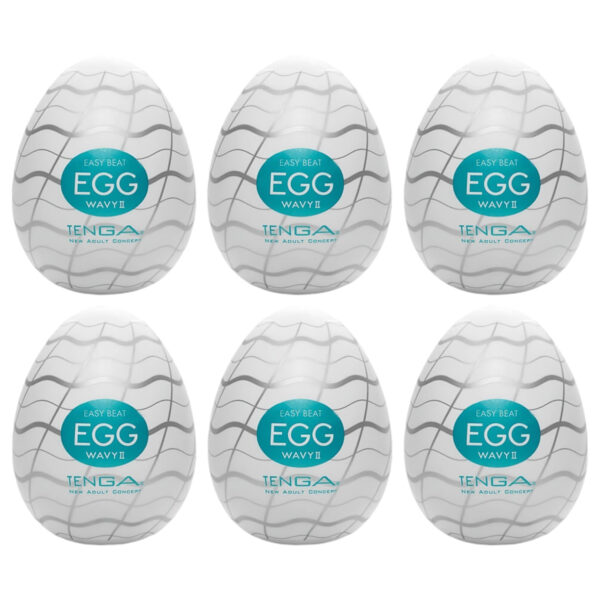 TENGA Egg Wavy II - masturbační vajíčko (6 ks)