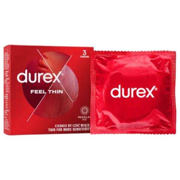 Durex Feel Thin - kondom pro přirozený pocit (3 ks)