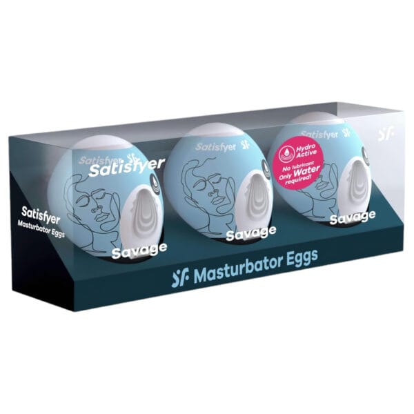 Satisfyer Egg Savage - sada masturbačních vajec (3 ks)