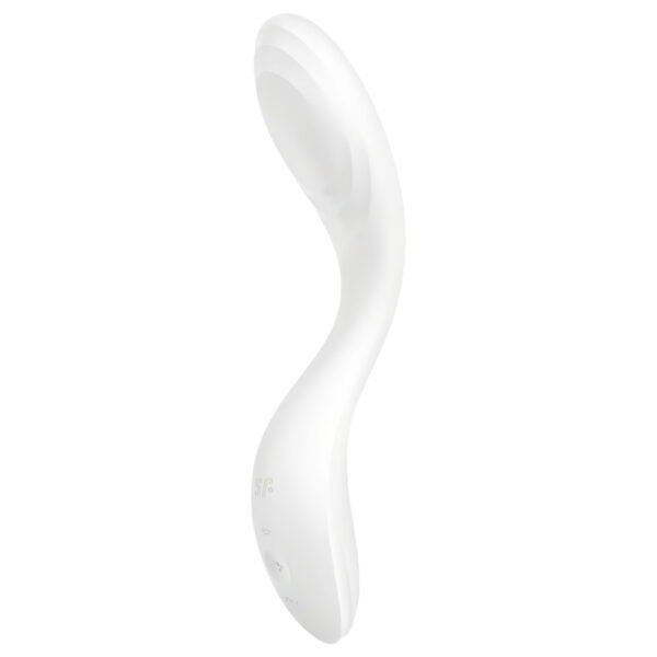 Satisfyer Rrrolling - akumulátorový G-bod vibrátor s pohyblivými kuličkami (bílý)