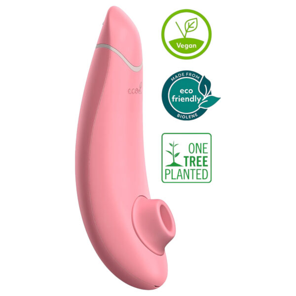 Womanizer Premium Eco - akumulátorový bezdotykový stimulátor klitorisu (růžový)