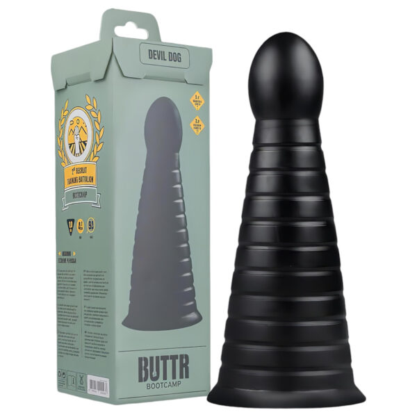 BUTTR Ďábelský Pes - přísavný dildo (černé)