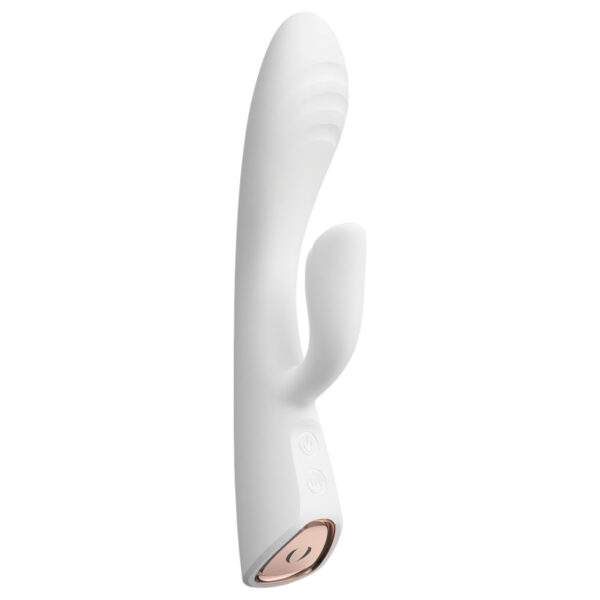 Dorcel Flexi Rabbit - hřejivý vibrátor s klitorální stimulací (bílý)