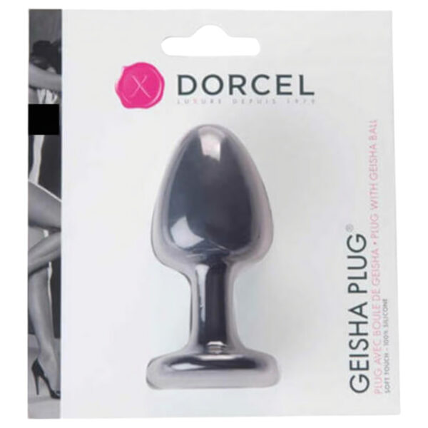 Dorcel Geisha Plug M - kuličkový anální plug (černý)