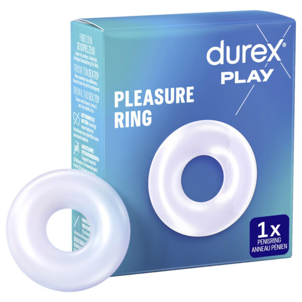 Durex Pleasure Ring - průhledný erekční kroužek