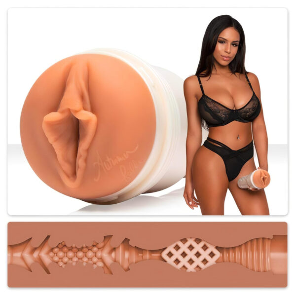 Fleshlight Autumn Falls Cream - realistická vagína (naturální)