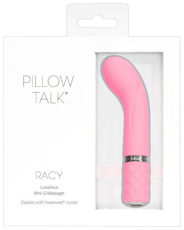 Pillow Talk Racy - nabíjecí úzký G-bod vibrátor (růžový)