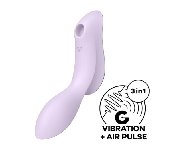 Satisfyer Curvy Trinity 2 - vlnový 2v1 vibrátor (fialový)