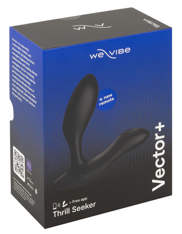 We-Vibe Vector+ - nabíjecí chytrý anální vibrátor (černý)