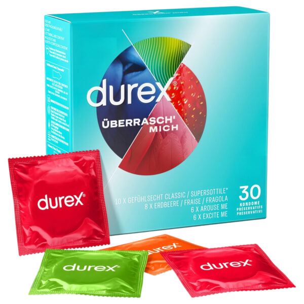 Durex - ochucený balíček kondomů (30 ks)