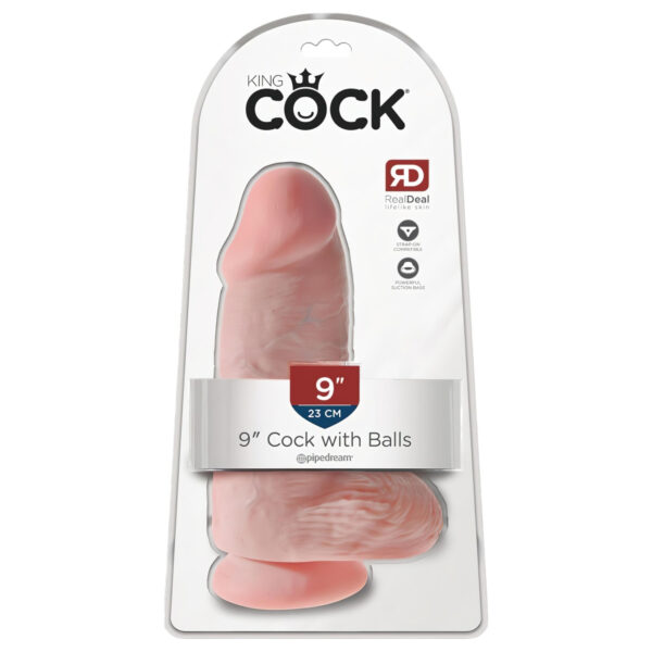 King Cock 9 Chubby - přísavkový dildo s varlaty