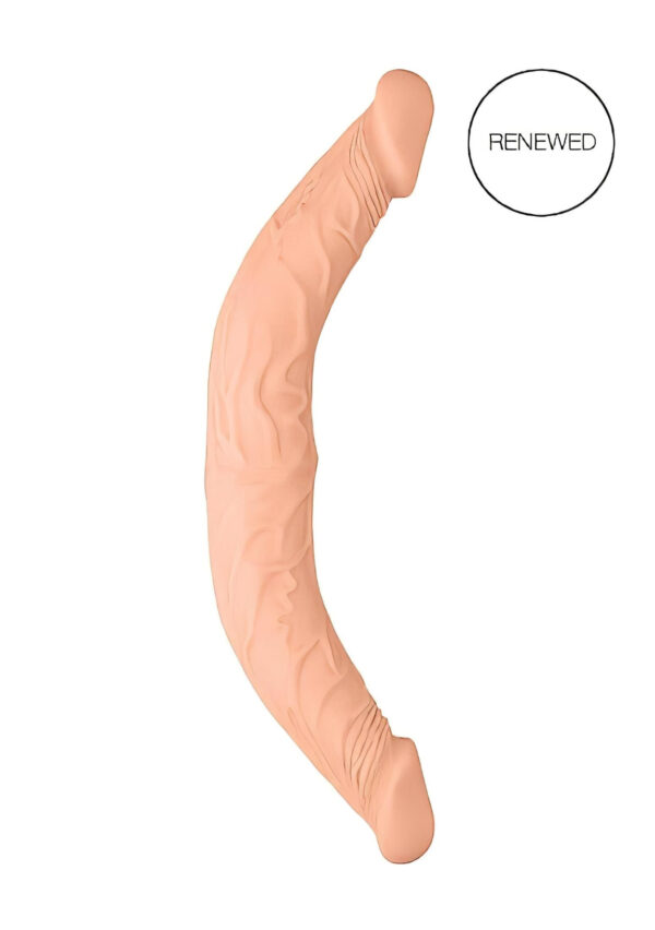 RealRock Double Dong 36 cm - Přírodní dvojitý dildo