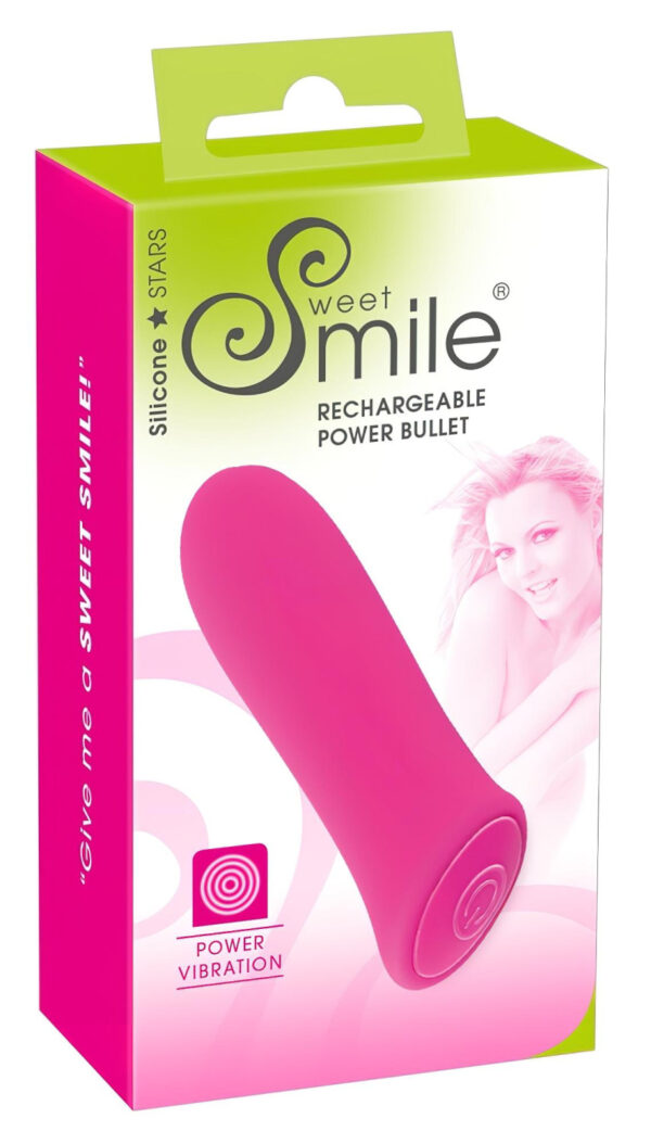 SMILE Power Bullet - silný mini vibrátor nabíjecí (růžový)