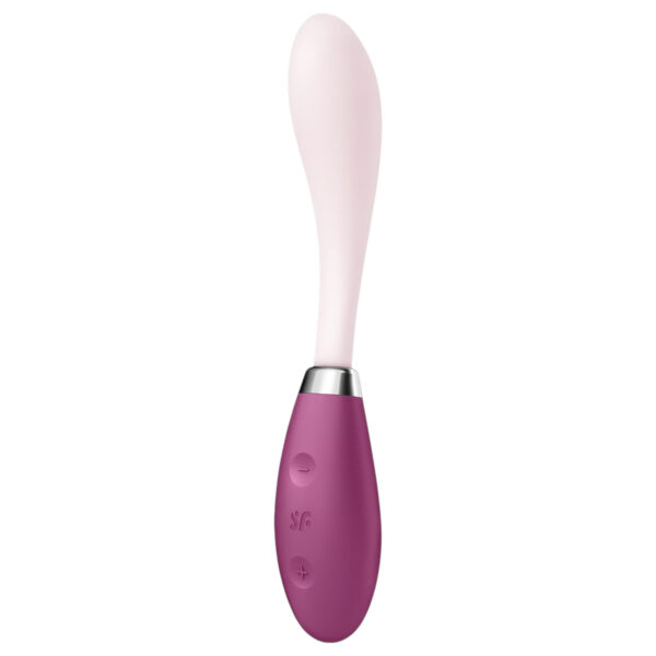 Satisfyer G-Spot Flex 3 - akumulátorový vibrátor na G-bod (pink-červená)