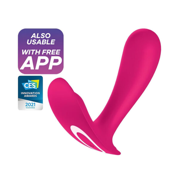 Satisfyer Top Secret - chytrý duální vibrátor (růžový)