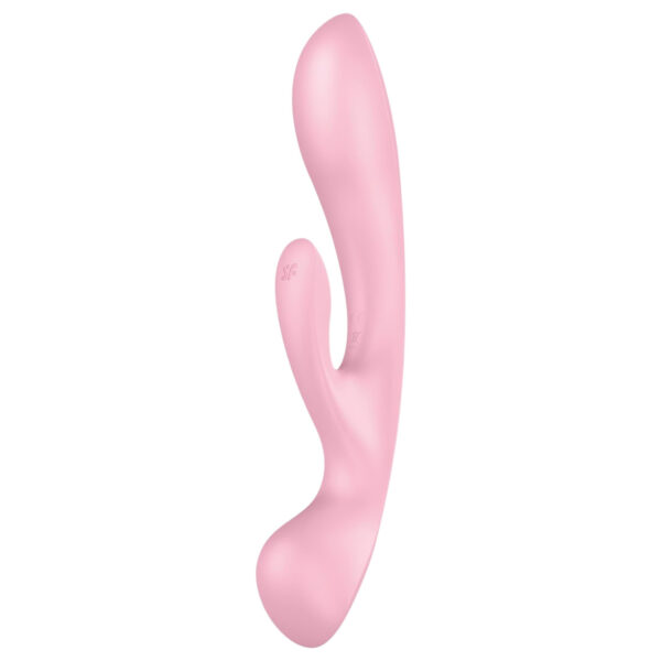 Satisfyer Triple Oh - akumulátorový vibrátor s ramínkem (růžový)