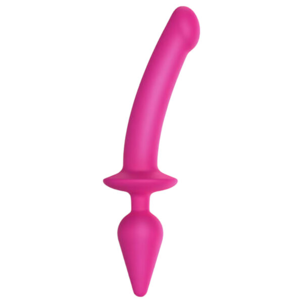 Strap-on-me Switch Polorealistické XXL - 2v1 dildo (růžové)